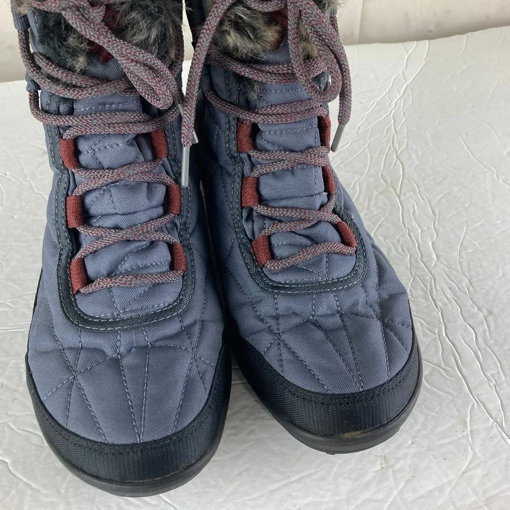 Columbia Minx Mid II Winter Boots Women Sz 9 Waterproof Faux Fur Gorpcore 2.